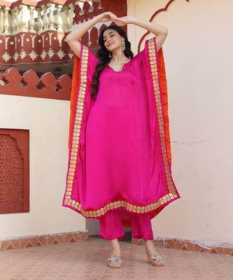 Hot pink kaftan set 2