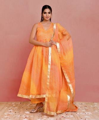 Saanjh lehariya anarkali set 1