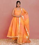 Saanjh lehariya anarkali set