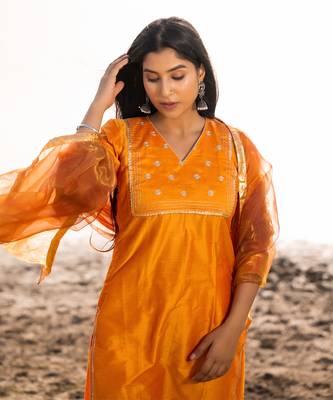 Jashn cotton silk suit set 2