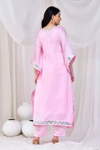 Baby pink kaftan set