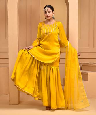 Gold dust sharara set 2