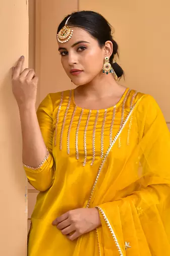 Gold dust sharara set