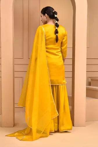 Gold dust sharara set