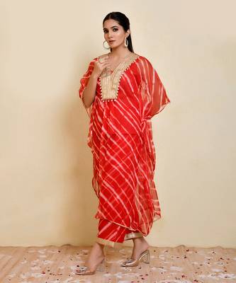 Gulab georgette kaftan set 2
