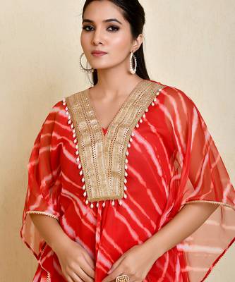 Gulab georgette kaftan set 3