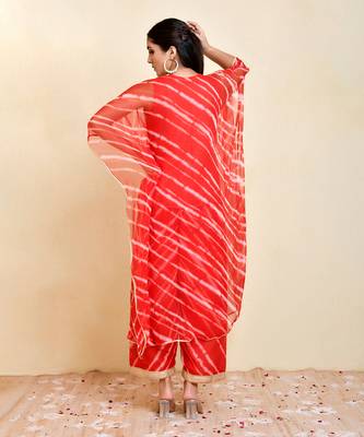 Gulab georgette kaftan set 4