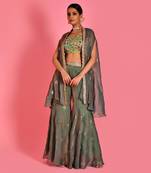 Chitra cape & sharara set