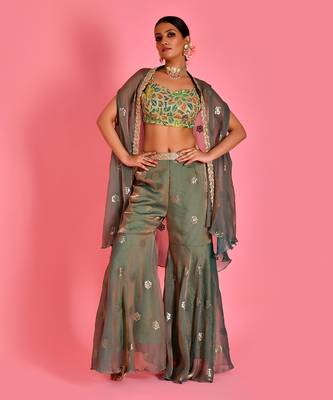 Chitra cape & sharara set 2