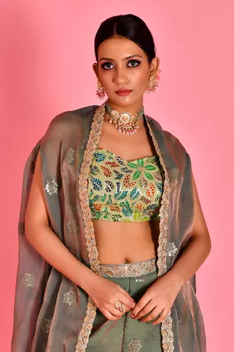 Chitra cape & sharara set