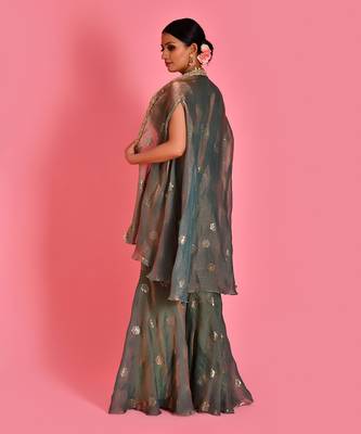 Chitra cape & sharara set 4