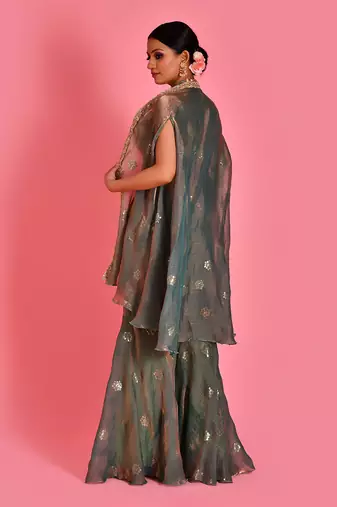 Chitra cape & sharara set