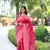 Women's Rani Pink Handloom  Silk Blend Weaving Pallu Traditional Saree with Blouse