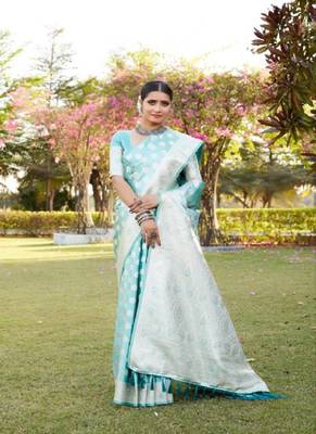 Kanjivaram Soft Satin Silk Saree  2