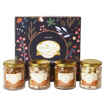 Ghasitaram hamper box  with dryfruit jars 1