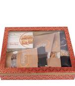Hamper box 6 goodies with besan barfi