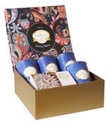 Ghasitaram big hamper box of 4 dryfruit cans and kaju katli