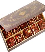 Healthy hampers- wooden 15 pcs sugarfree dates and figs bites  box