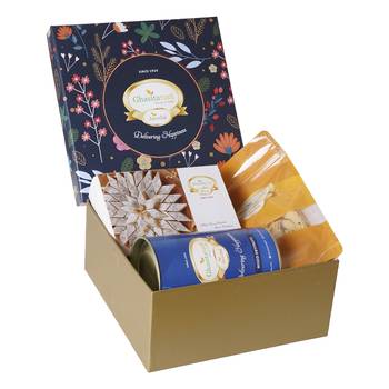 Ghasitaram hamper box small with kaju katli 2
