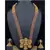 South indian gold plated matt finish temple Necklace :: jewellery set with earrings