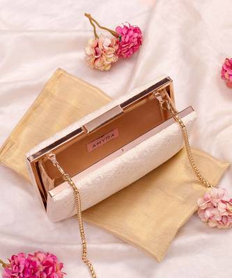 Mughal off white box clutch 3