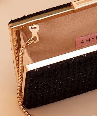 Noir black clutch 4
