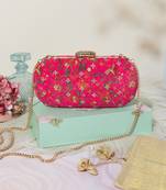 Eva capsule clutch- pink