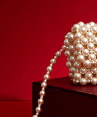 Alba off-white pearl belt bag 3