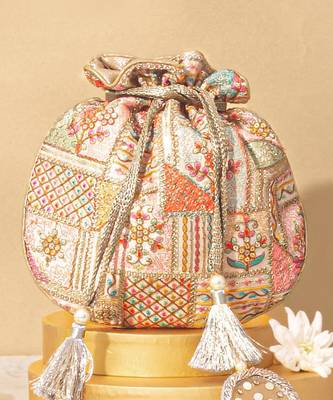Jia embroidered multicolour potli 2