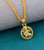 Goldplated sherawali mata durga chainpendant hindu  