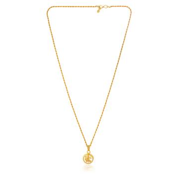 Goldplated sherawali mata durga chainpendant hindu   3