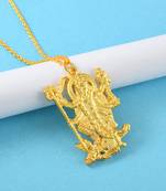 Pure brass goldplated big and heavy maa kaali chain pendant goddess for men women
