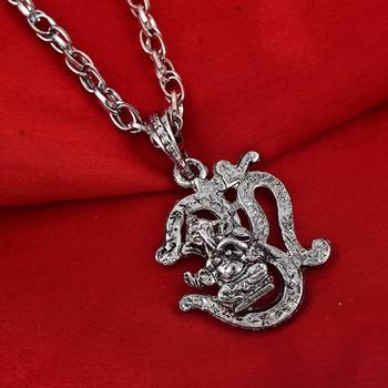 Dzine Trendz Oxidised Silver Pendant Necklace 1
