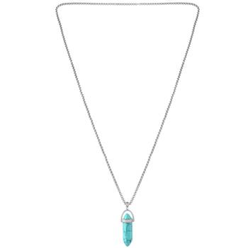 Natural certified energised stone pendant with chain for reiki and crystal healing for men and women 3