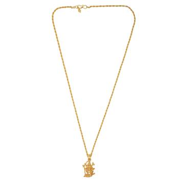 Gold plated, maa durga,kaali, chandi chain pendant necklace god temple jewellery men women 3