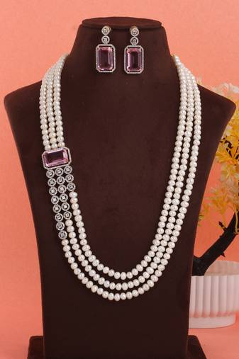 Natural fresh water pearls set from hyderabad