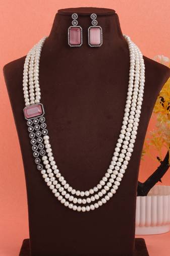 Natural fresh water pearls set from hyderabad