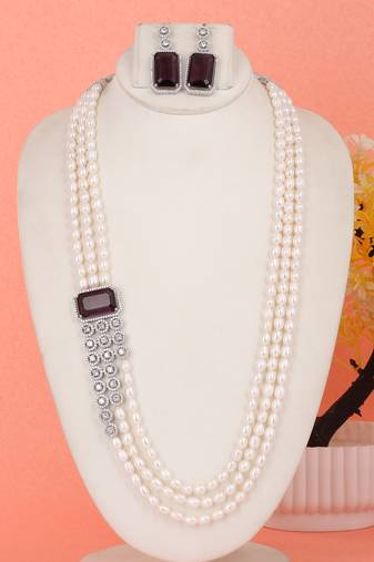 Natural fresh water pearls set from hyderabad