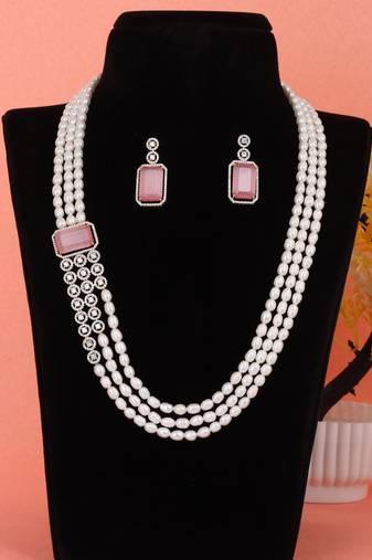 Natural fresh water pearls set from hyderabad
