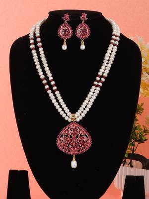 Natural fresh water pearls set from hyderabad 1
