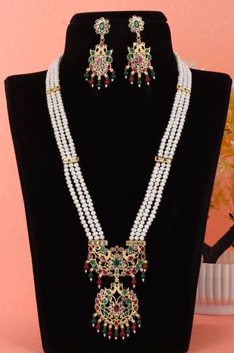 Natural fresh water pearls set from hyderabad