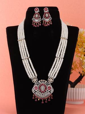 Natural fresh water pearls set from hyderabad 1