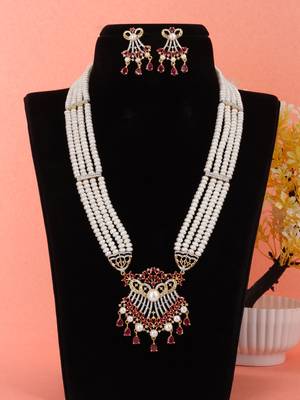 Natural fresh water pearls set from hyderabad 1