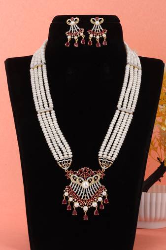 Natural fresh water pearls set from hyderabad