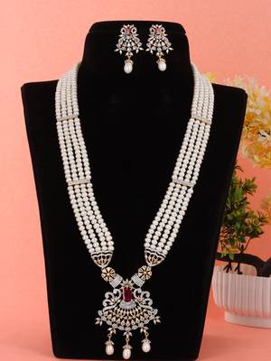 Natural fresh water pearls set from hyderabad 1