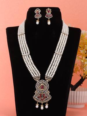 Natural fresh water pearls set from hyderabad 1