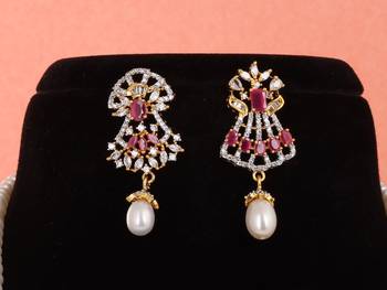 Natural fresh water pearls set from hyderabad 2