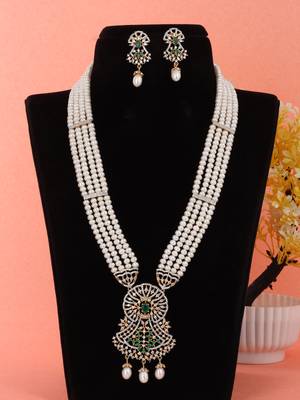 Natural fresh water pearls set from hyderabad 1