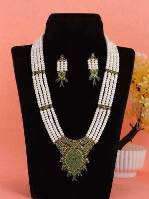 Natural fresh water pearls set from hyderabad 1