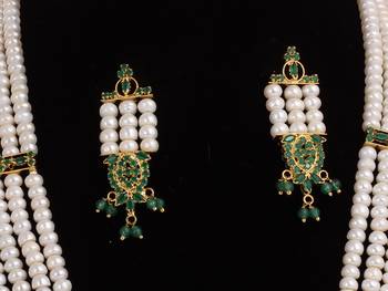 Natural fresh water pearls set from hyderabad 2